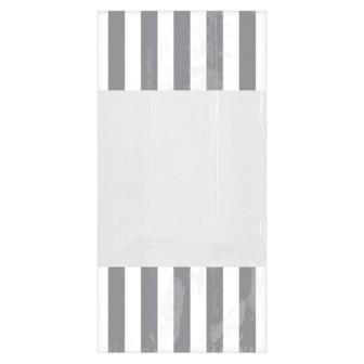Petits sachets avec fermeture 10 pcs - argenté