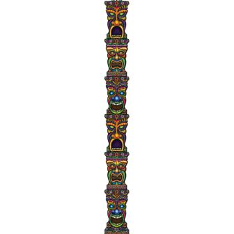 Décoration murale "Totem Tiki" 210 cm
