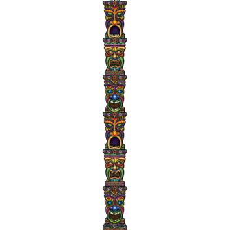 Décoration murale "Totem Tiki" 210 cm