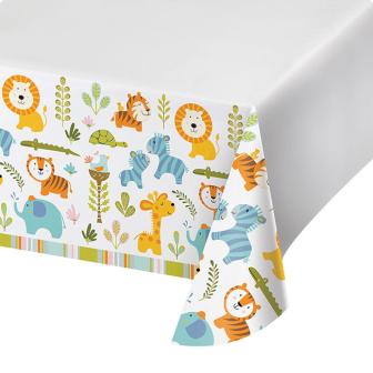 Nappe "Baby´s wild jungle party" 137 x 259 cm