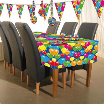 Nappe "Ballons multicolores" 180 cm