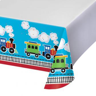 Nappe "Petit train coloré" 137 x 259 cm 