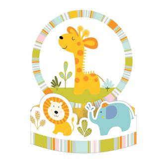 Déco de table "Baby´s wild Jungle Party" 30 cm