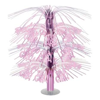 Déco de table fontaine "Baby" 46 cm - rose