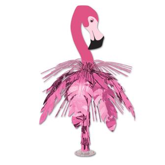 Déco de table fontaine "Flamant rose" 62 cm