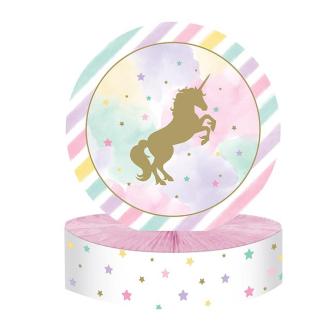 Déco de table "Licorne scintillante" 30 cm