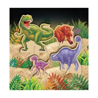 Déco de table "Dangereux dinosaures" 4 pcs