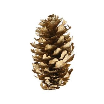 Déco de table "Boule de pin" 6 pcs. - doré