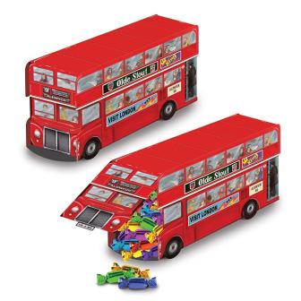 Déco de table "Bus de touristes anglais" 23 cm