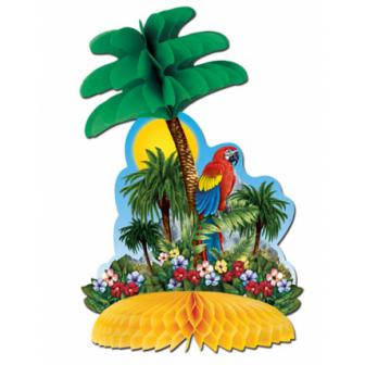 Déco de table "Île tropicale" 30 cm