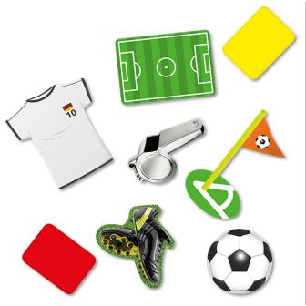 Déco de table confetti XXL "Amateur de foot" 24 pcs