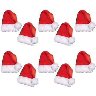 10 décos de table "Bonnets de Noël personnalisables"