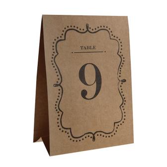 Cartons de table "Vintage" 1 - 10 - naturel