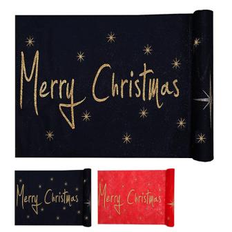 Chemin de table "Merry Christmas" 5 m