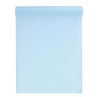 Chemin de table unicolore non tissé "Élégance" 0,3 x 10 m - bleu clair