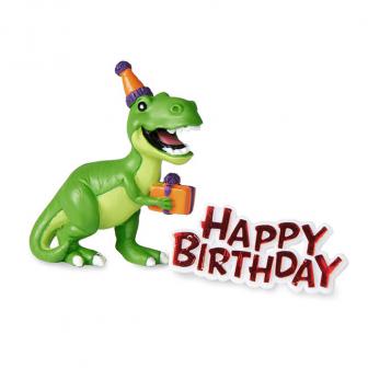 Figurine pour gâteau "Dino" Happy Birthday 2 pcs.