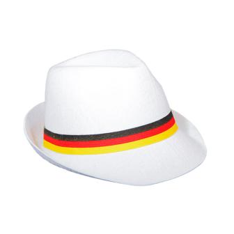 Chapeau Trilby blanc "Allemagne"