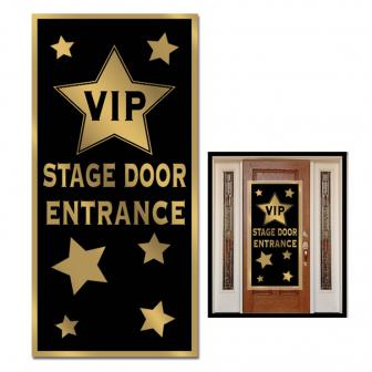 Déco de porte "VIP Stage Door Entrance" 76 x 152 cm