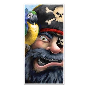 Déco de porte "Méchant pirate" 152 cm