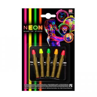 Lot de 5 crayons de maquillage UV "Neon Colours"