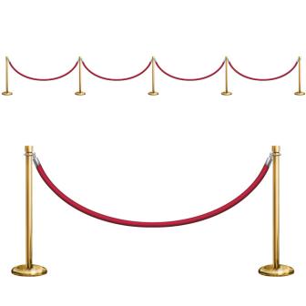 Déco murale "Barrière VIP Tapis Rouge"