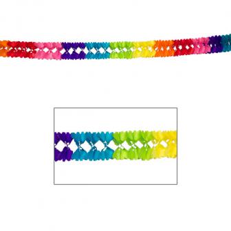 Guirlande en papier crépon "Multicolore"  6 m
