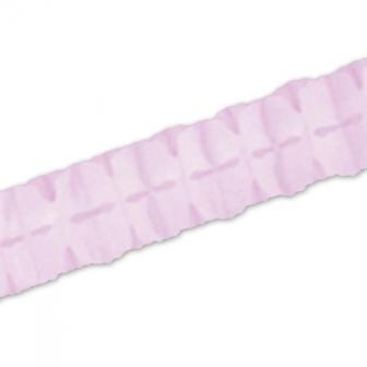 Guirlande de papier "Couleur pastel" 3,7 m - rose