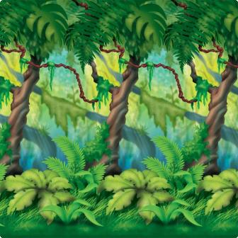 Déco murale "Forêt Vierge & jungle" 1,2 m x 9,1 m