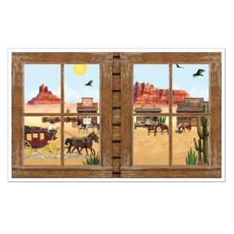 Déco murale "Vue sur le Far West" 157 cm