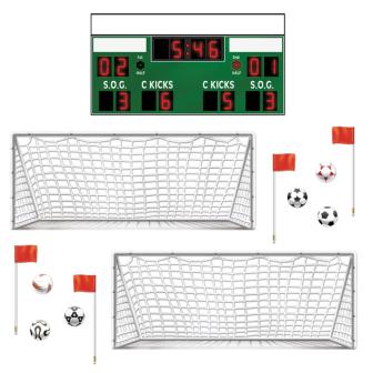 Déco murale "Match de foot" 93 cm 13 pcs