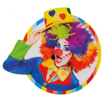 Déco murale "Clown coloré" 31 cm 