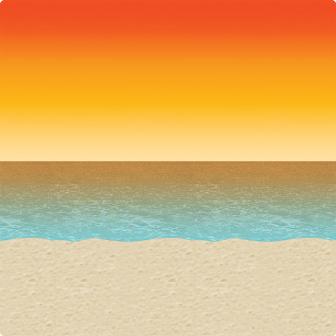Déco murale "Coucher de soleil" 910 cm