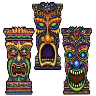 Déco murale "Masque Tiki" 60 cm