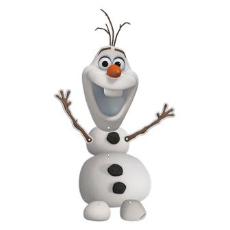 Déco murale "Bonhomme de neige Olaf" 55 cm 