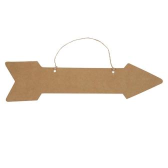 Pancarte en carton 43 cm - naturel