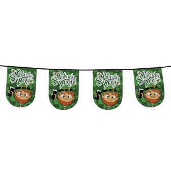 Guirlande de fanions "Joyeuse St Patrick" 6 m