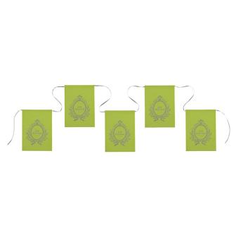 Guirlande de fanions "Just Married" 6 m - vert