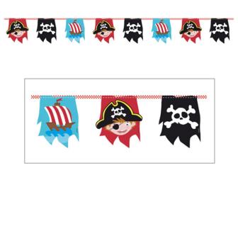 Guirlande de fanions "Petit pirate des mers" 4 m