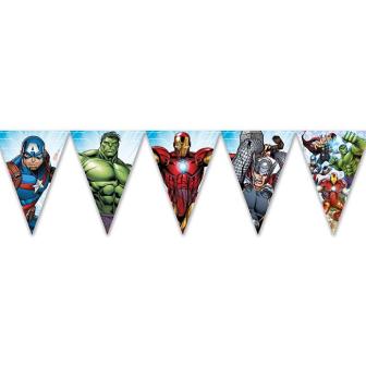 Guirlande de fanions "Avengers" 2,3 m