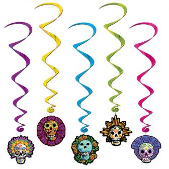 Suspensions à spirales "Day of the Dead" 5 pcs.