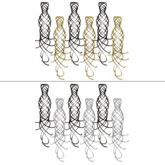6 suspensions à spirales "Tourbillon glamour" 51 cm