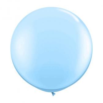 Ballons de baudruche XL unicolores 90 cm - bleu clair