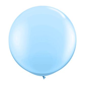 Ballons de baudruche XL unicolores 90 cm - bleu clair