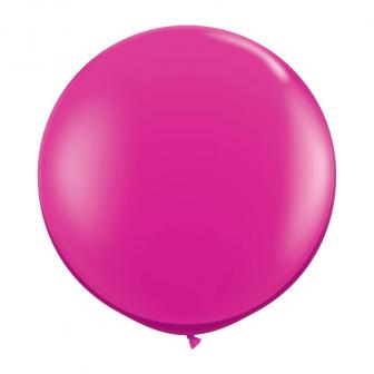 Ballons de baudruche XL unicolores 90 cm - magenta