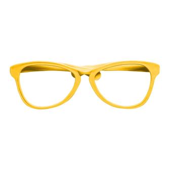 Lunettes de clown XXL - jaune