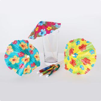 Parasols de cocktail XXL 20 cm 6 pcs