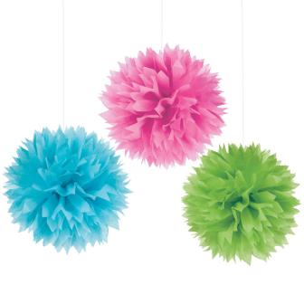 Suspensions XXL "Rêve fleuri" 3 pcs 40,6 cm 