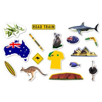 Confettis XXL "Drapeau australien" 54 pcs.