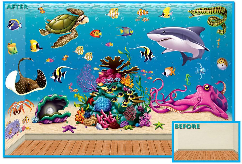 Papier Peint 3D Mer Et Récif 2120 – Déco Murale Famille Allemagne, Motif Floral