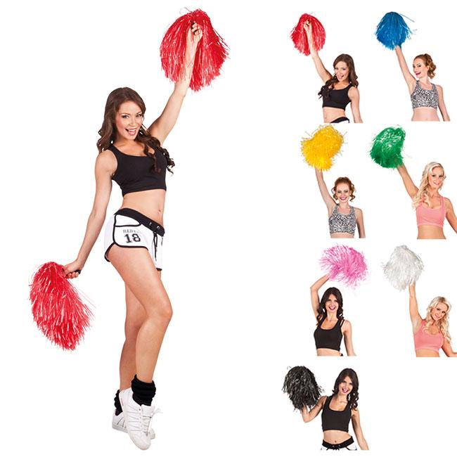 Pompon de Pom-Pom-Girl unicolore à prix minis sur  !